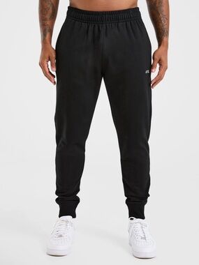 AYBL Black Men's Joggers with Ribbed Cuffs